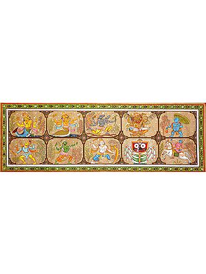 Dashavatara Panel (Ten Incarnations of Lord Vishnu)