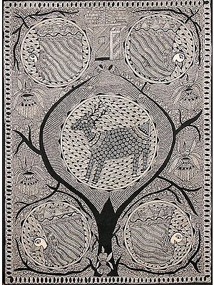 Diagram with Auspicious Symbols