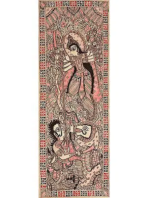 Goddess Durga Killing the Demon Mahishasura