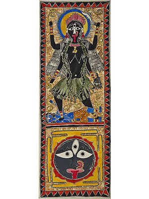 Goddess Kali and with Mandala