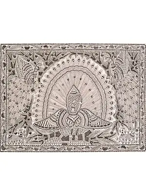 Psychedelic Peacock Madhubani