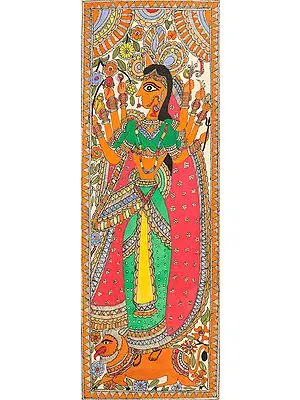 Goddess Durga on Her Lion