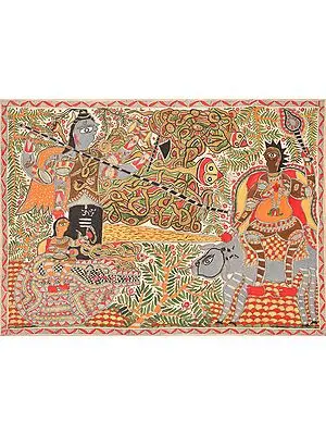 Lord Kalantaka To The Rescue Of Sage Markandeya