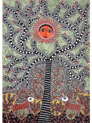 Tree of Life with Sun and Animals