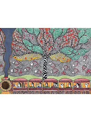 Villagers Travelling On The Train Enjoying a Beautiful View