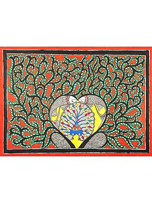 Tree of Life With Heart Made By Peacock and Fishes