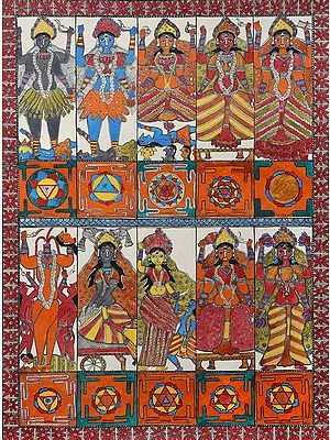 Ten Mahavidyas with Yantras