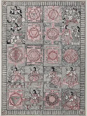 The Ten Forms of Goddess Kali with Yantras