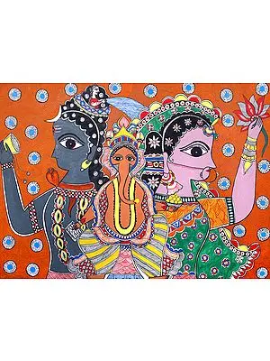 Lord Ganesha Shivaparivar