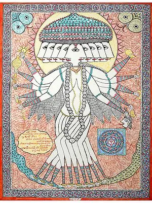 Mahakali with Yantra- The Cosmic Form of Goddess Kali