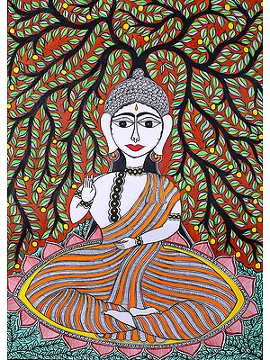 Lord Buddha Seated Under The Bodhi Tree
