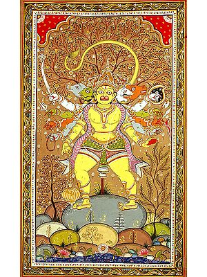 Five Headed Hanuman as Eleventh Rudra