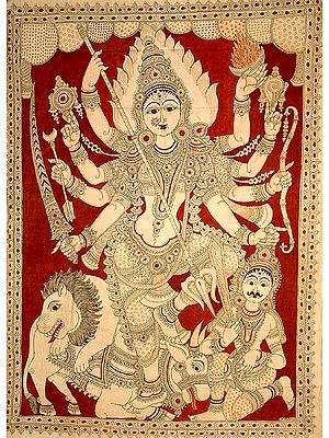 Goddess Durga Slaying the Demon Mahishasur