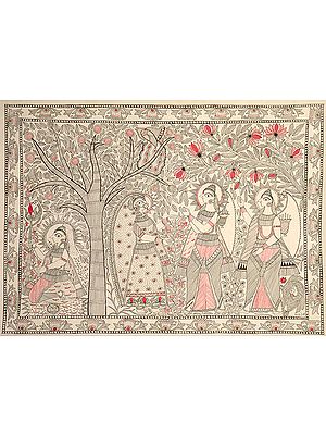 Rama and Lakshmana Paying Homage to Parvati