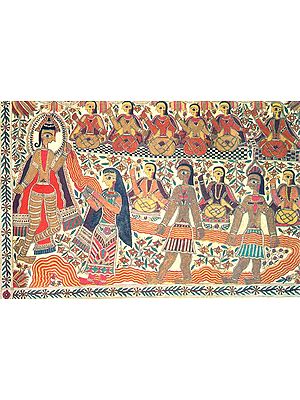 Krishna Helps Draupadi