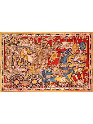 Madhava Delivering the Discourse of Gita to Arjuna