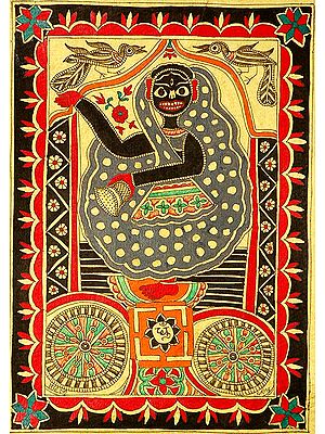 Mahavidya Dhumavati with Yantra