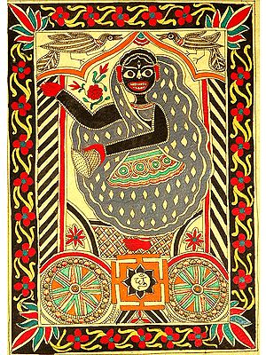 Mahavidya Dhumavati with Yantra