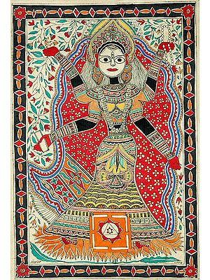 Mahavidya Matangi with Yantra