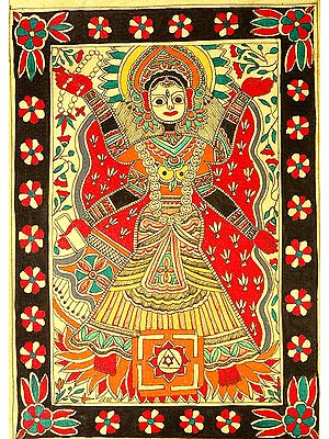 Mahavidya Matangi with Yantra