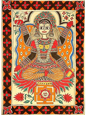 Mahavidya Matangi with Yantra