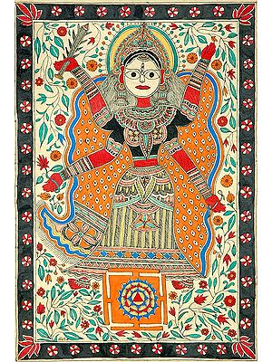 Mahavidya Tripura Sundari with Her Yantra