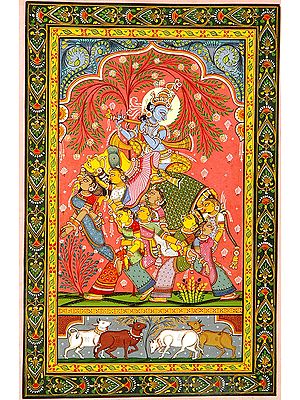 Krishna Riding a Nari Kunjar
