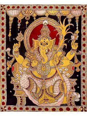 Ganesha Seated On a Throne