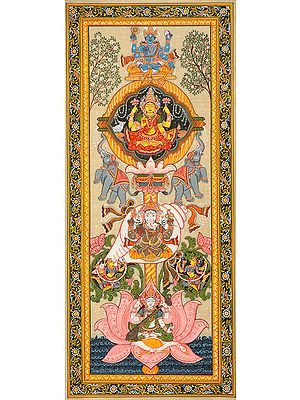 Vishnu Lakshmi, Ganesha and Saraswati