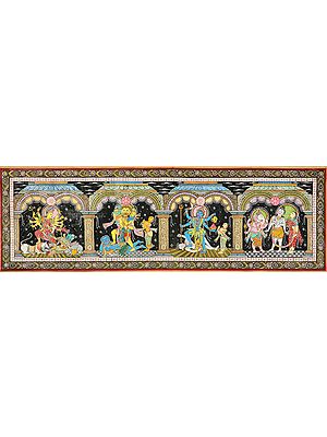 Goddess Durga, Shri Hanuman, Goddess Kali and Shiva Family
