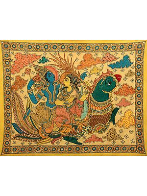 Rati and Kamadeva on Parrot