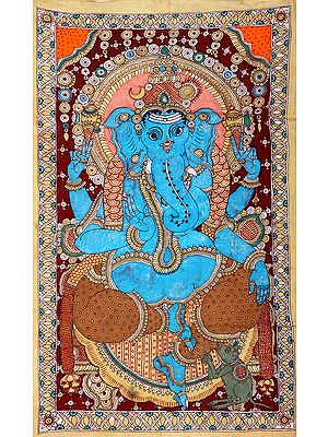 Four Armed Seated Ganesha