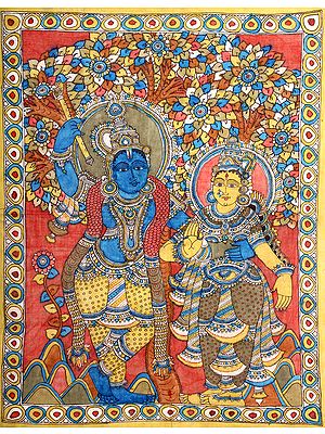 Radha and Krishna Under the Kadamba Tree