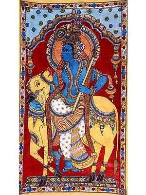 Shri Krishna with His Cow