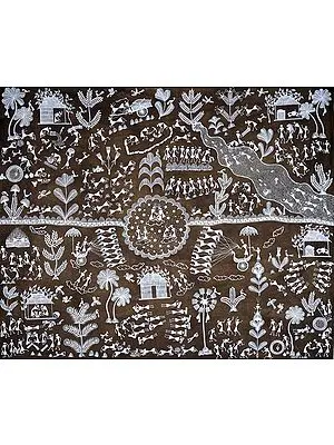 Scenes of Human Life in Village