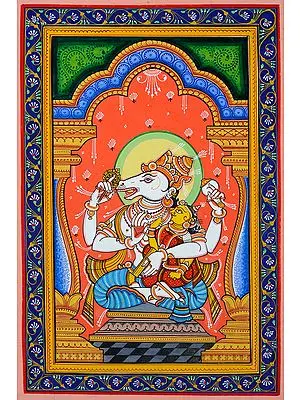 Hayagriva Avatar of Vishnu with Shakti