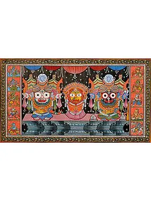 Shri Jagannatha of Puri With Dashavatara Border