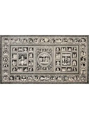 Life of Krishna with Ten Incarnations of Vishnu