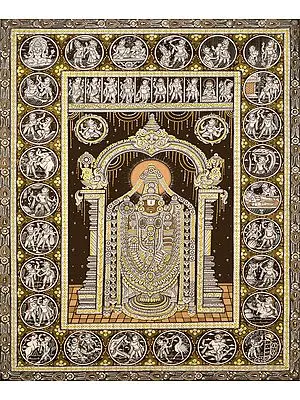 The Majesty Of Lord Venkateshvara, Replete With Dashavtara And Krishnalila