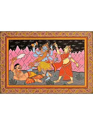 Lord Shiva Killing Andhakasura