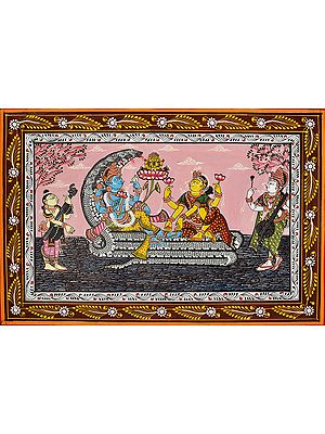 Lord Vishnu in Vaikuntha