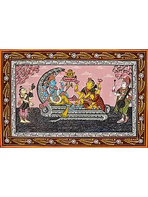 Lord Vishnu in Vaikuntha