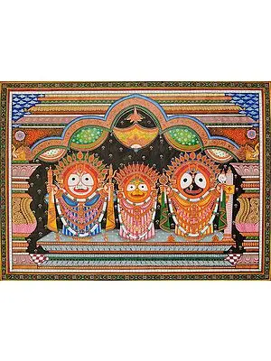 Lord Jagannatha in Raja Vesha (King's Costume)