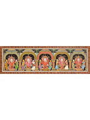 Pancha Ganesha Panel