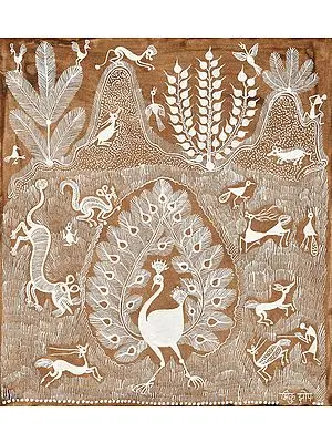 Peacock Dancing in Jungle