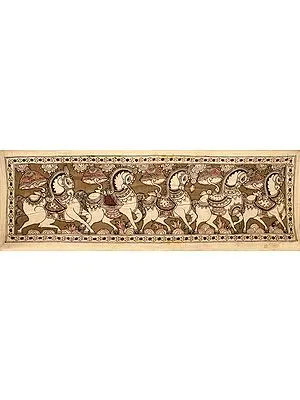 Chain Of Horses Running