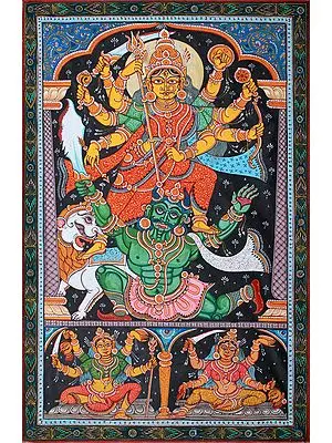 Mahishasura Meets His End At The Feet Of Devi Durga