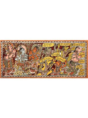 A Scene From The Ramayana