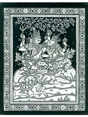 Shiva Parvati on Mount Kailash