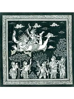 Haladhar Balarama Killing the Demon Dhenukasura